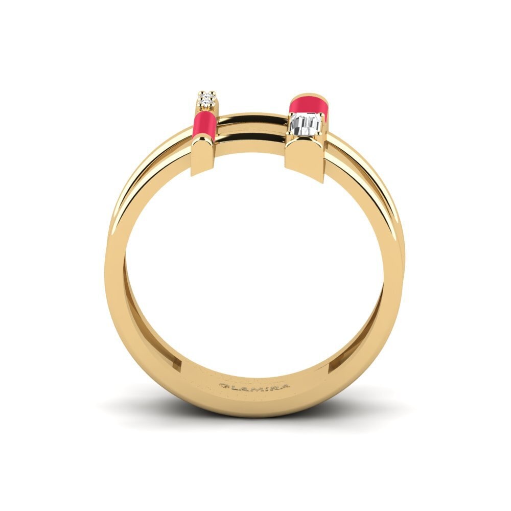 Weißer Saphir Ring Milos