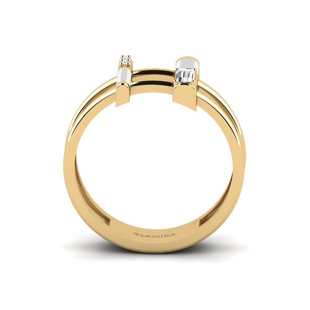 Weißer Saphir Ring Milos