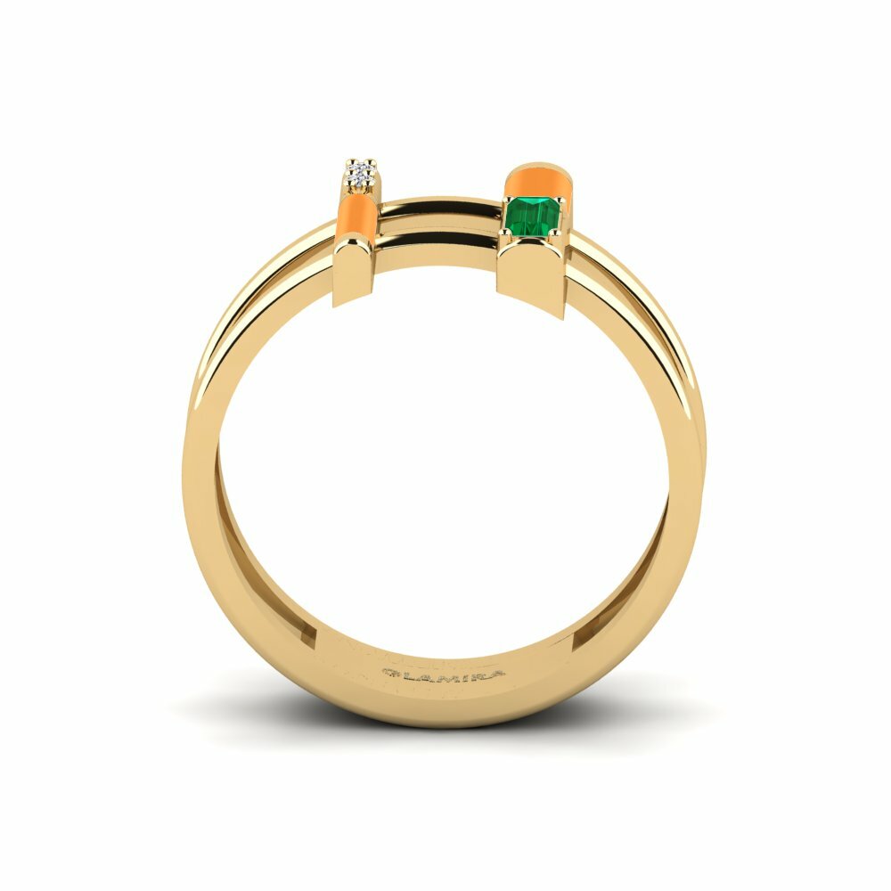 Zircone Vert Bague Milos