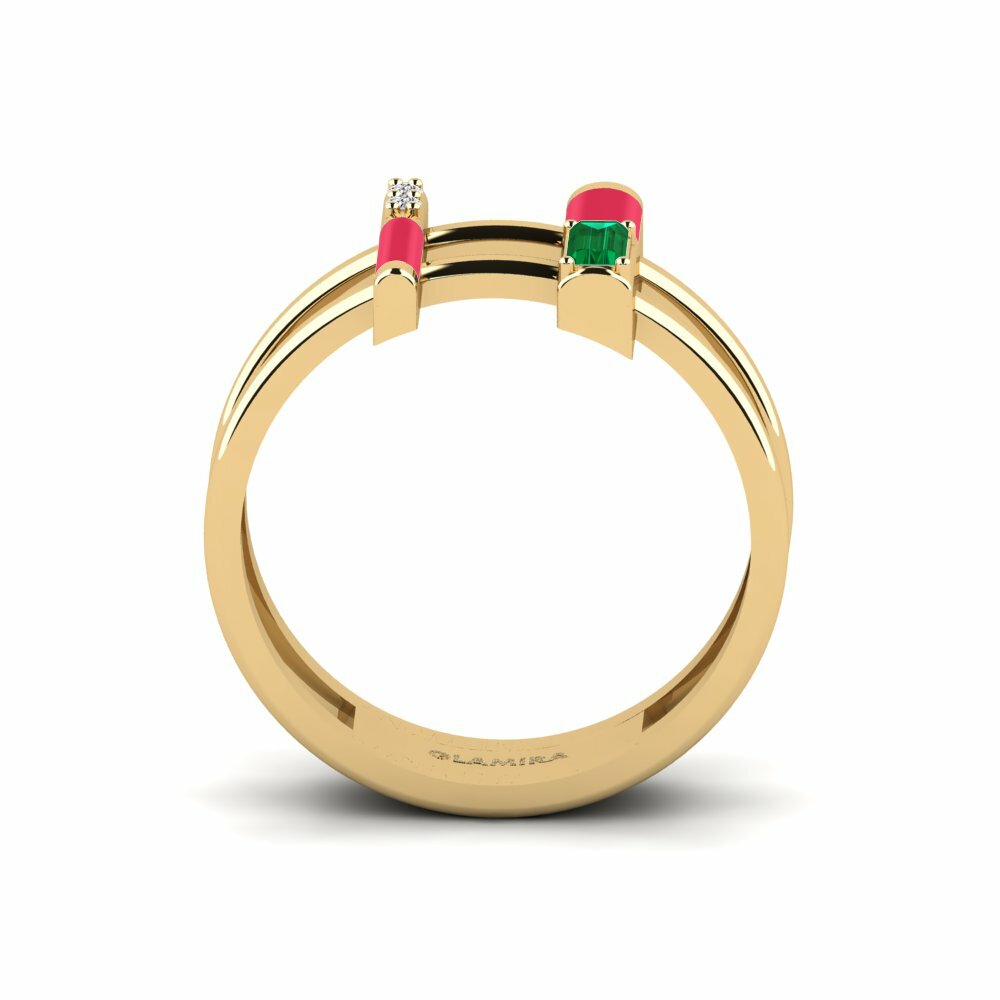 Zircone Vert Bague Milos