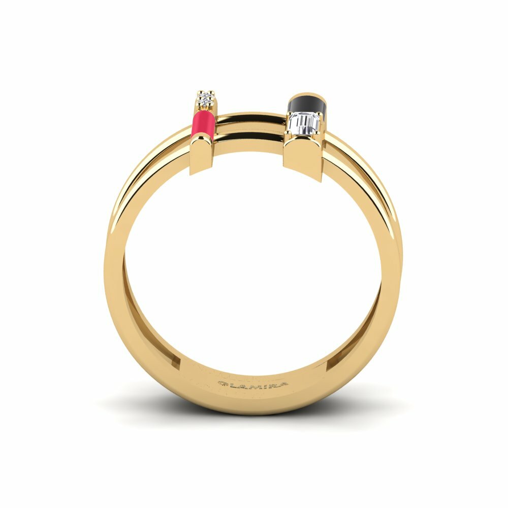 Diamant De Synthèse Bague Milos
