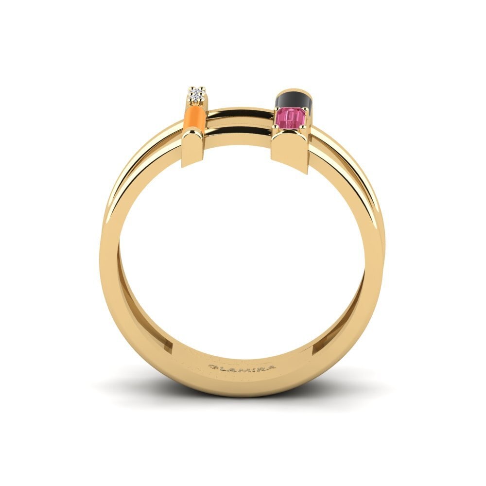 Rosa Saphir Ring Milos