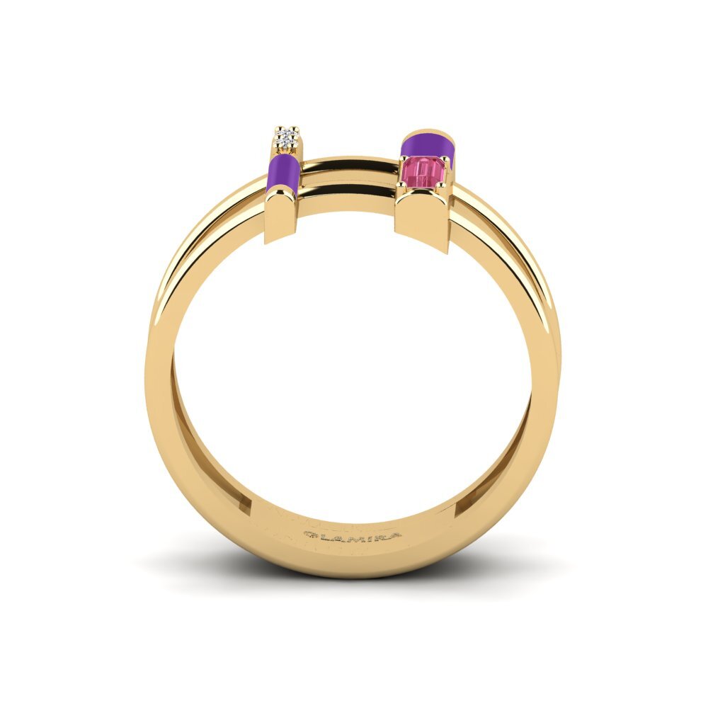 Rosa Saphir Ring Milos