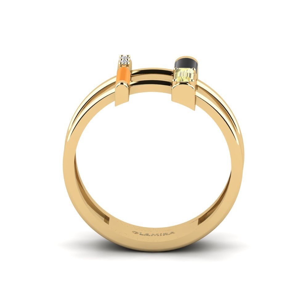 Gelber Saphir Ring Milos