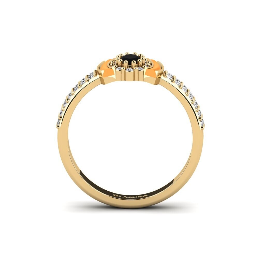 Schwarzer Onyx Ring Naturita