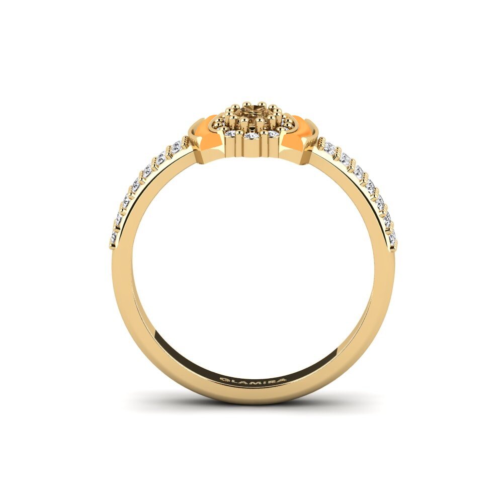 Brauner Diamant Ring Naturita