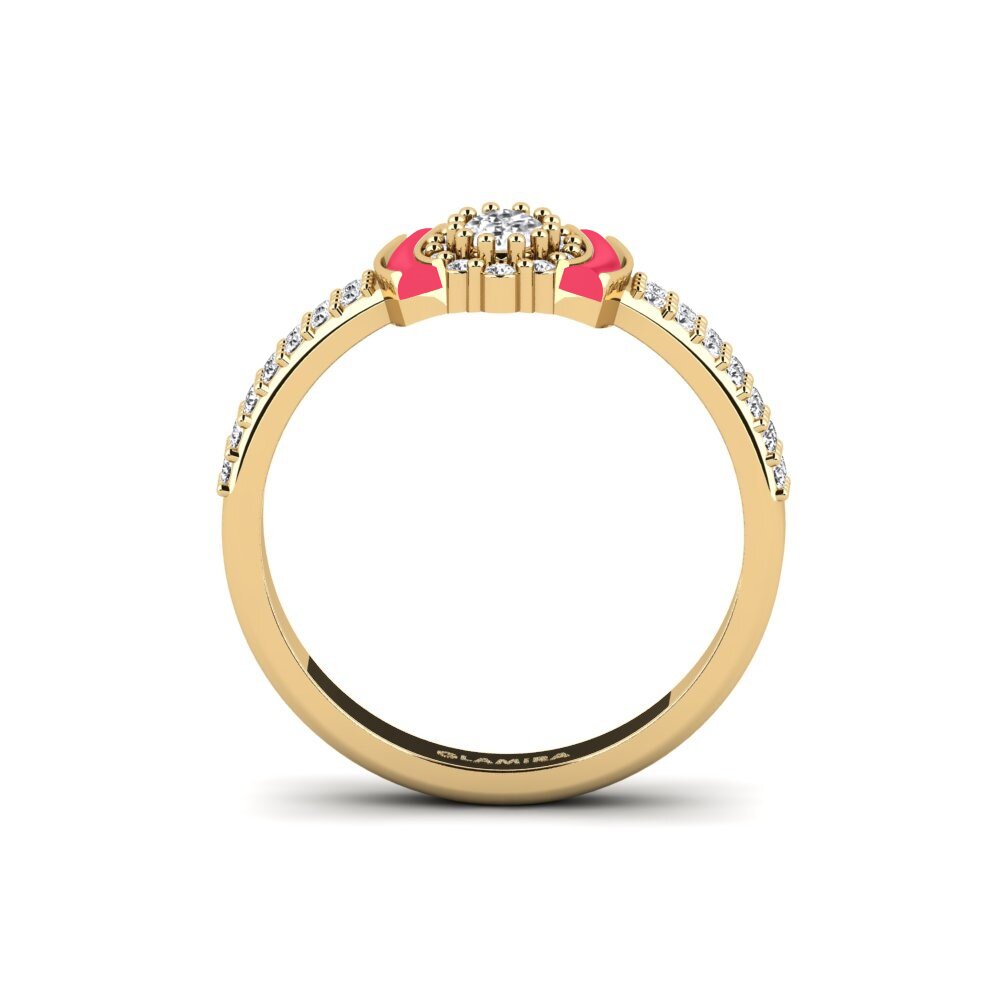 Weißer Saphir Ring Naturita