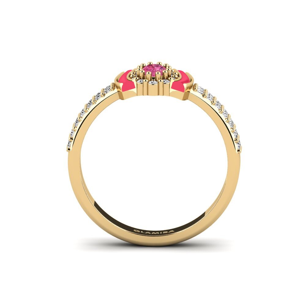 Rosa Turmalin Ring Naturita