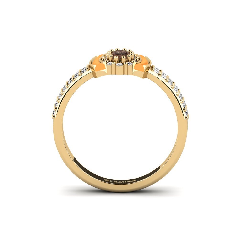 Rauchquarz Ring Naturita