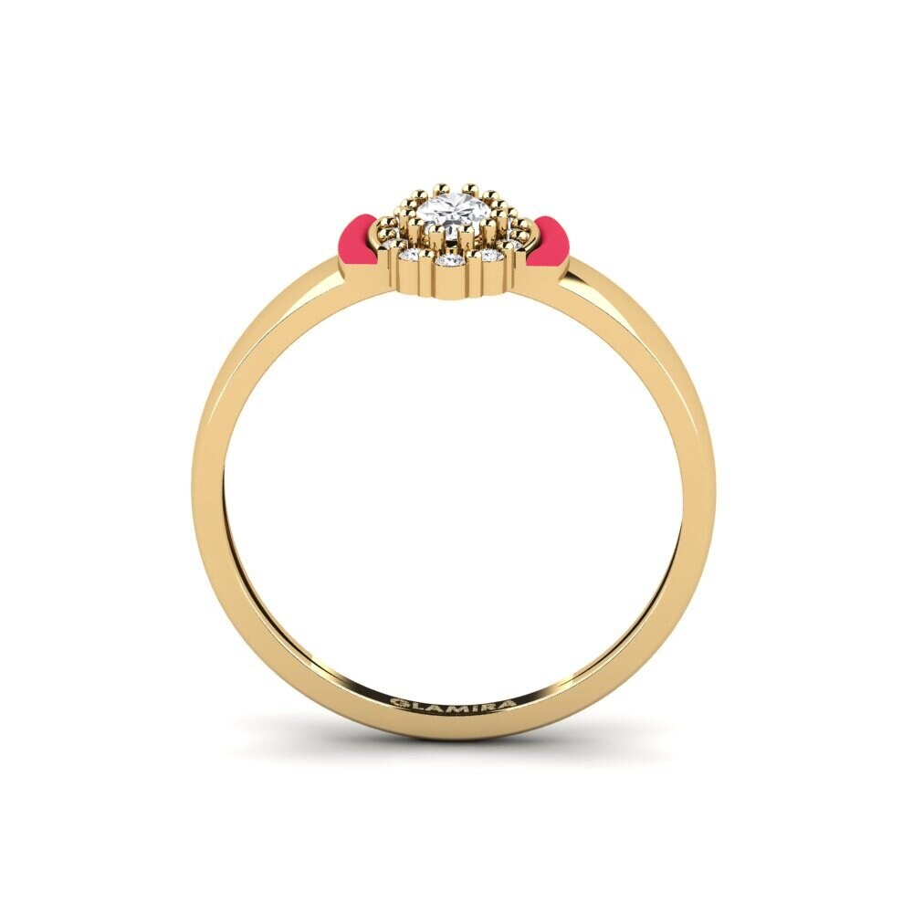 Weißer Saphir Ring Newark