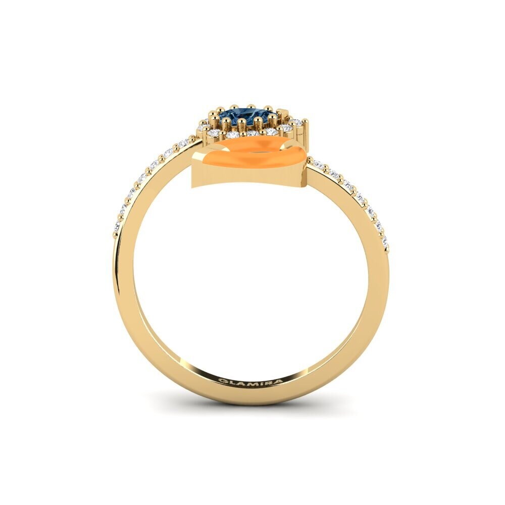 Blauer Diamant Ring Nucla