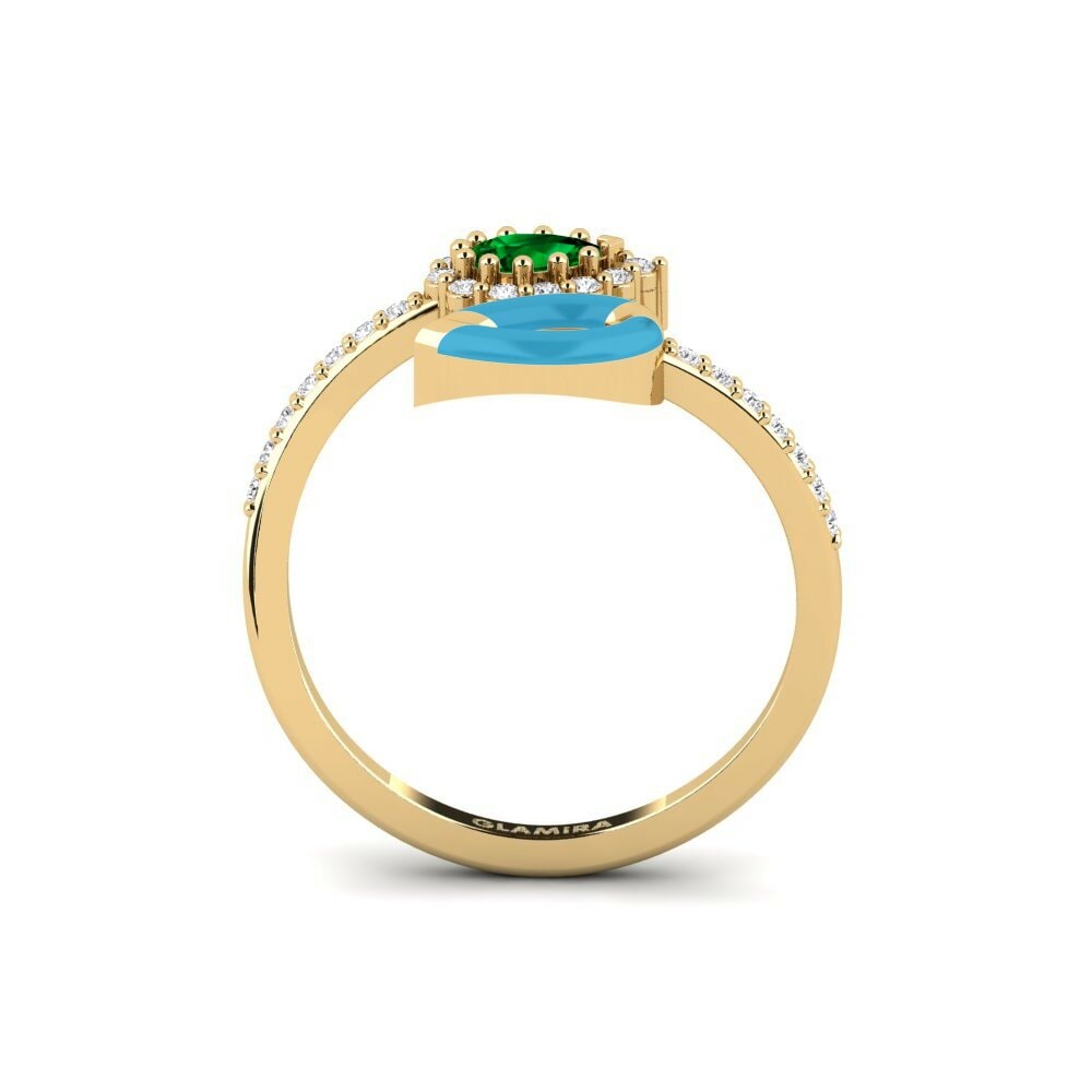 Zircone Vert Bague Nucla