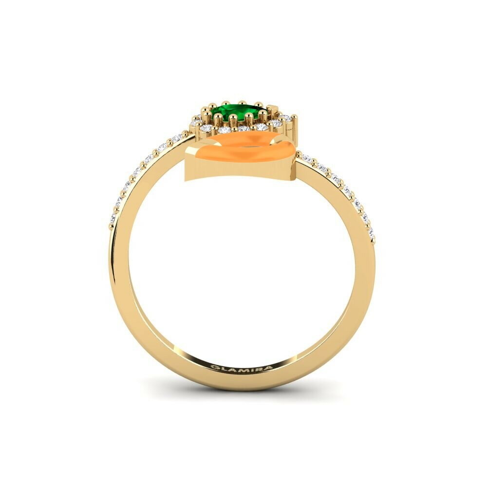 Zircone Vert Bague Nucla