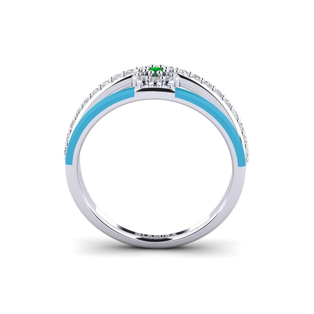 Or Blanc 14k Bague Palisade