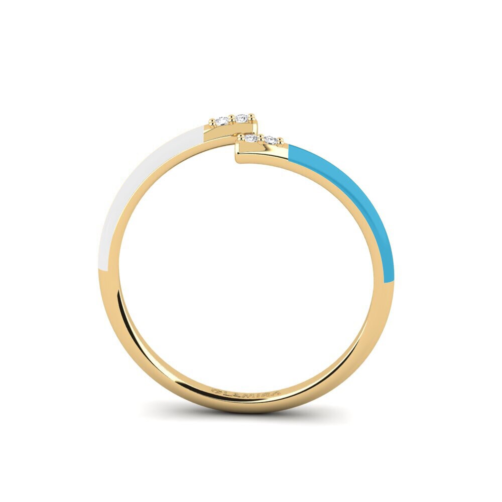 White sapphire Ring Rhodes