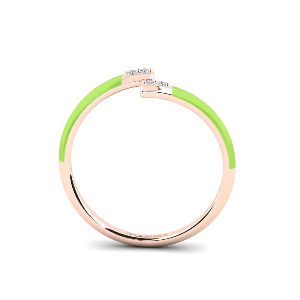 Rotgold 375 Ring Rhodes