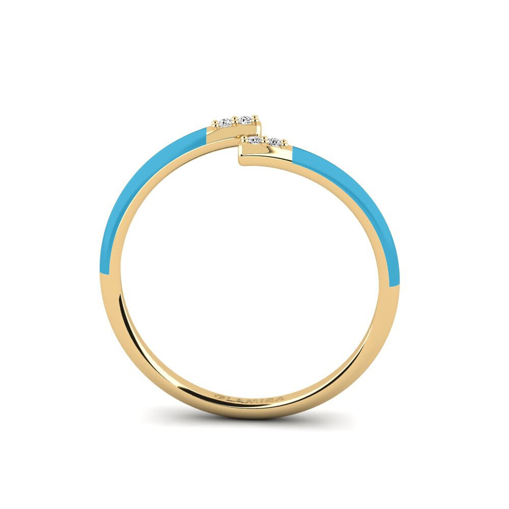 Moissanite Anel Rhodes