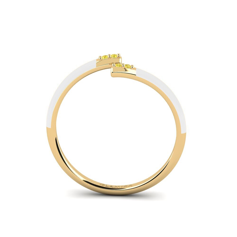 Gelber Saphir Ring Rhodes
