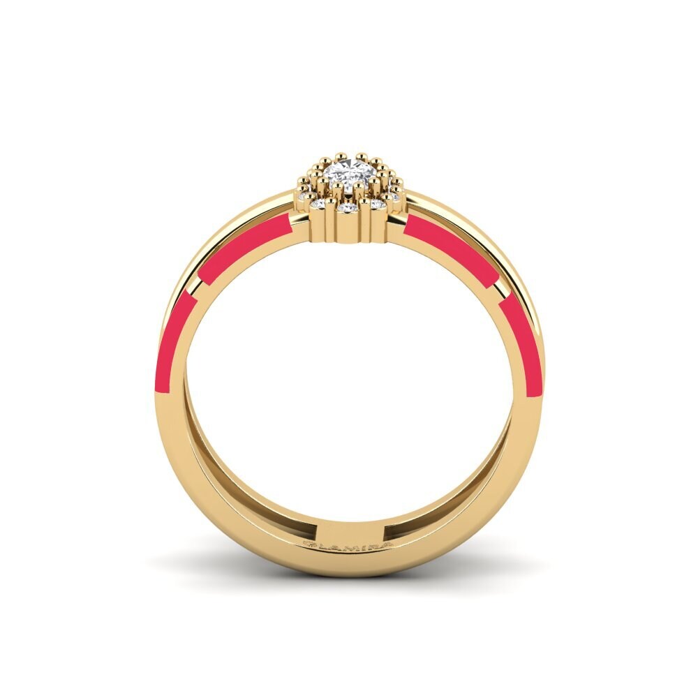 Weißer Saphir Ring Roligt