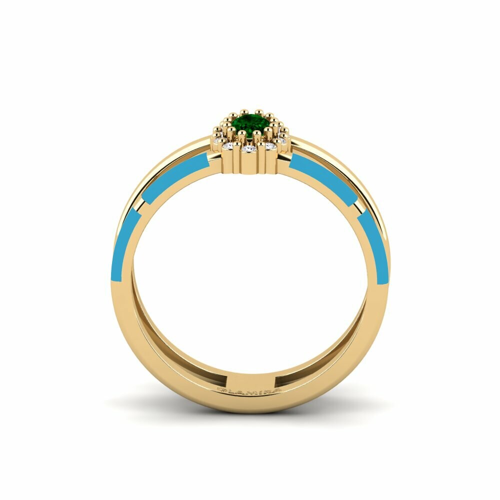 Zircone Vert Bague Roligt