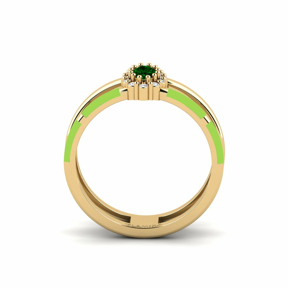 Zircone Vert Bague Roligt