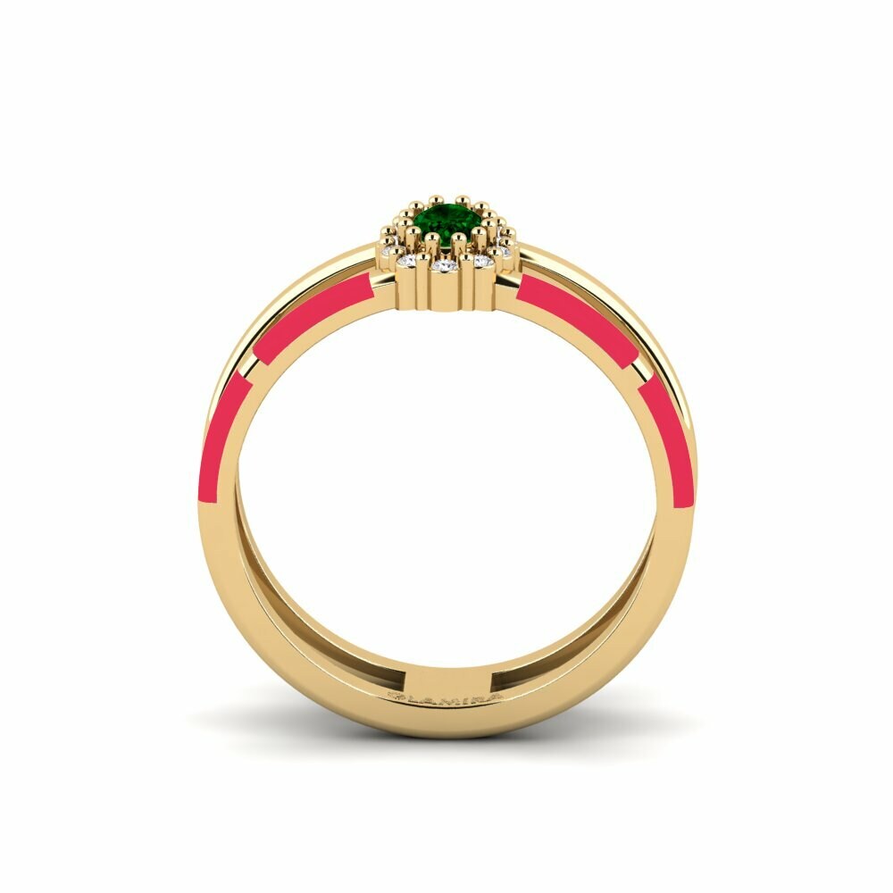 Zircone Vert Bague Roligt
