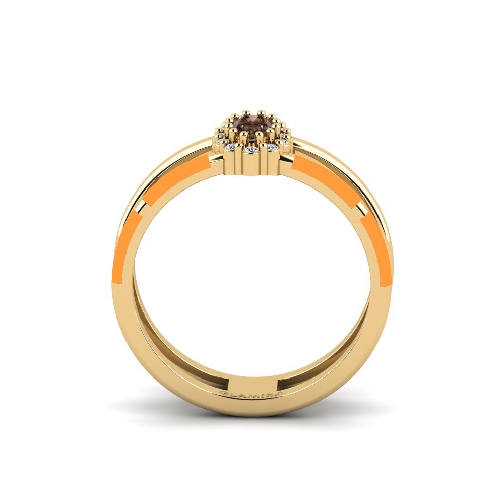 Rauchquarz Ring Roligt