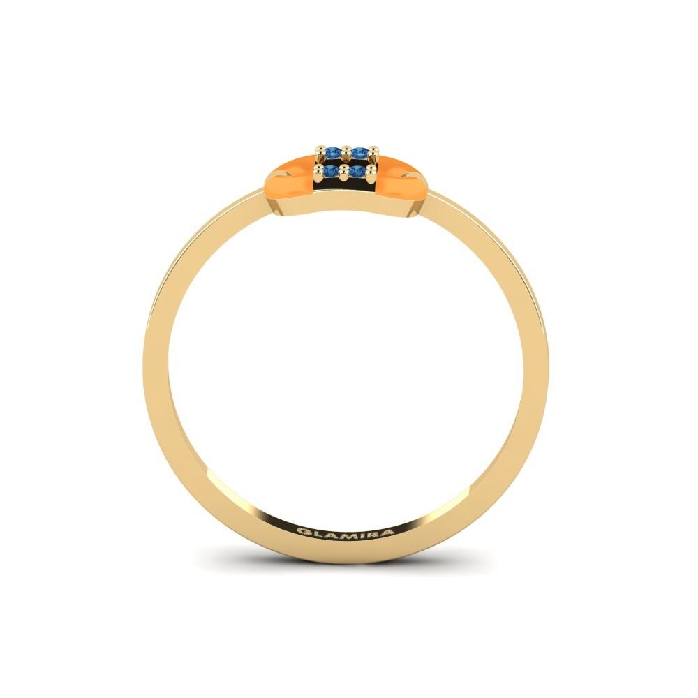 Dunkelblauer Zirkonia Ring Samothrace