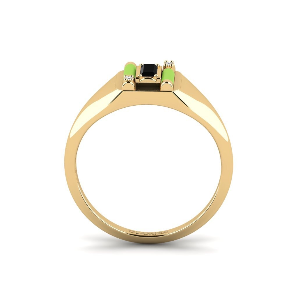 Schwarzer Diamant Ring Skyro