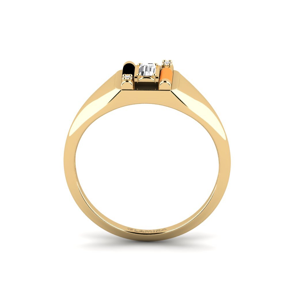 Weißer Saphir Ring Skyro