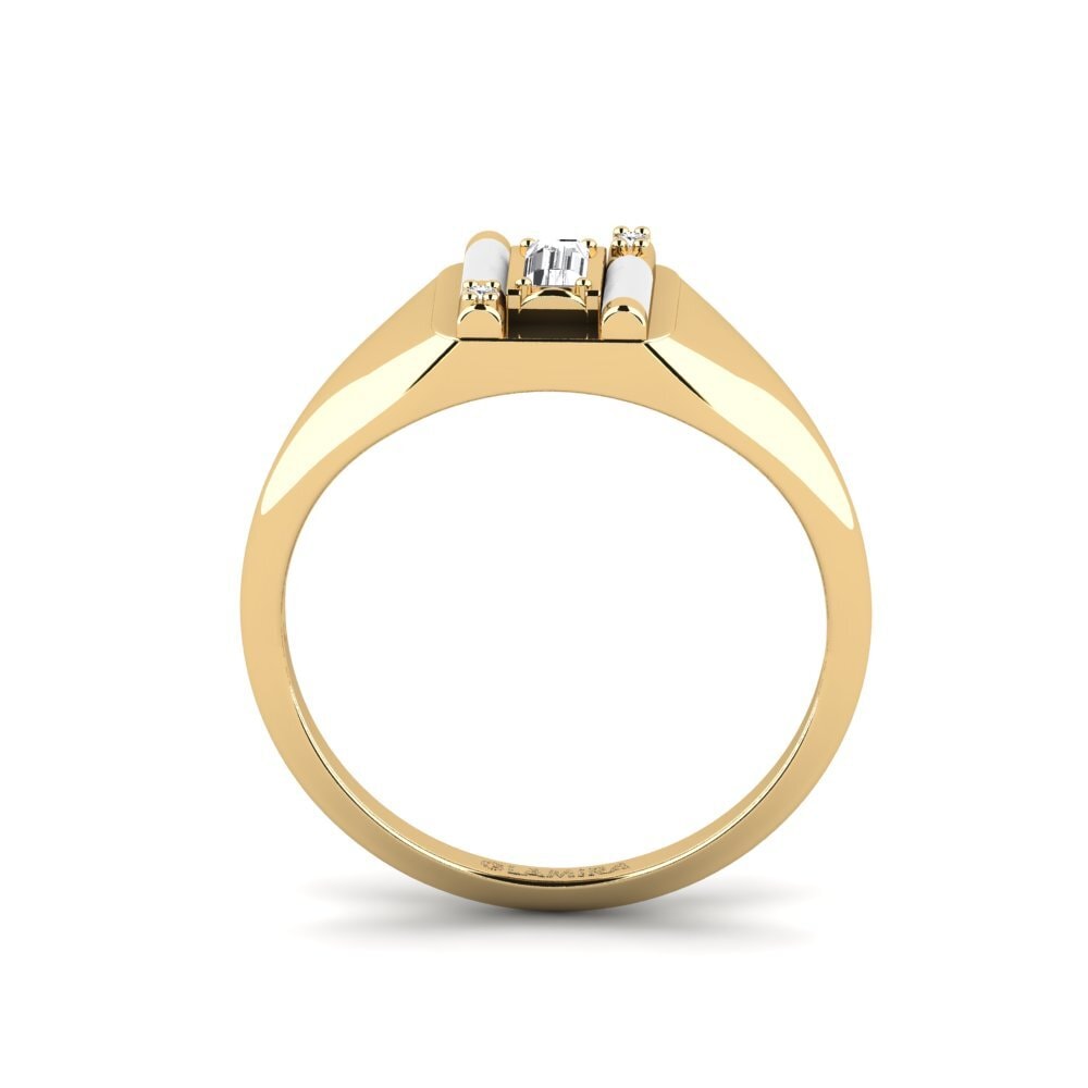 Weißer Saphir Ring Skyro