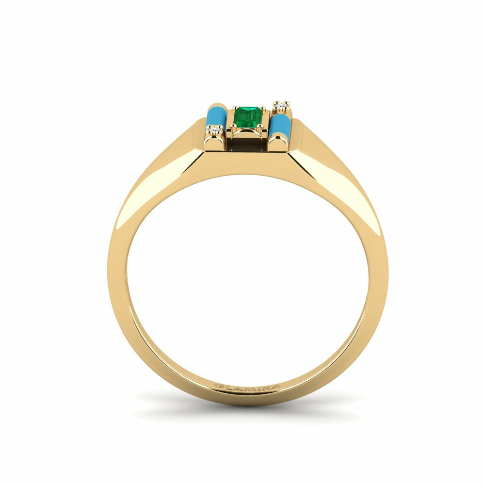 Zircone Vert Bague Skyro