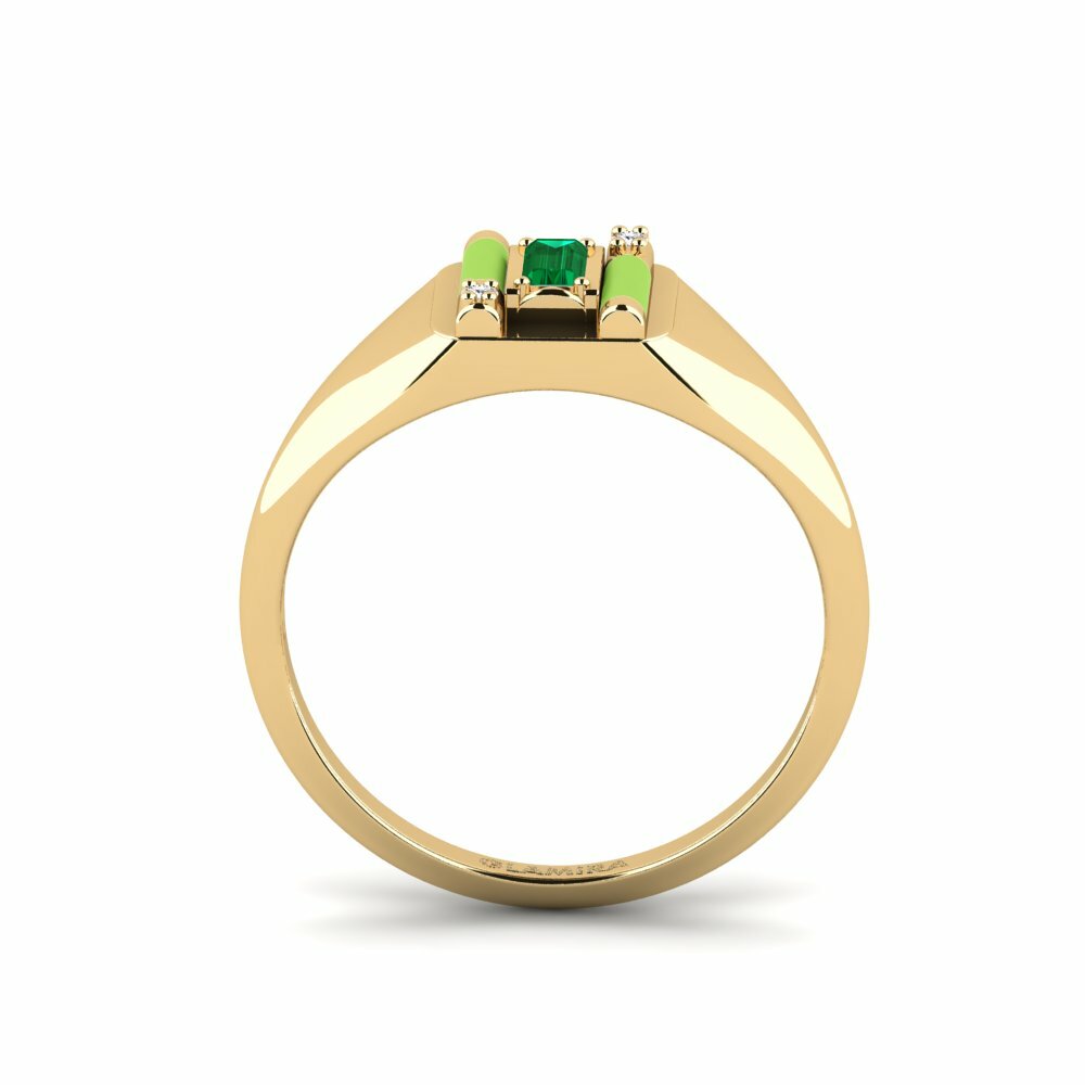 Zircone Vert Bague Skyro