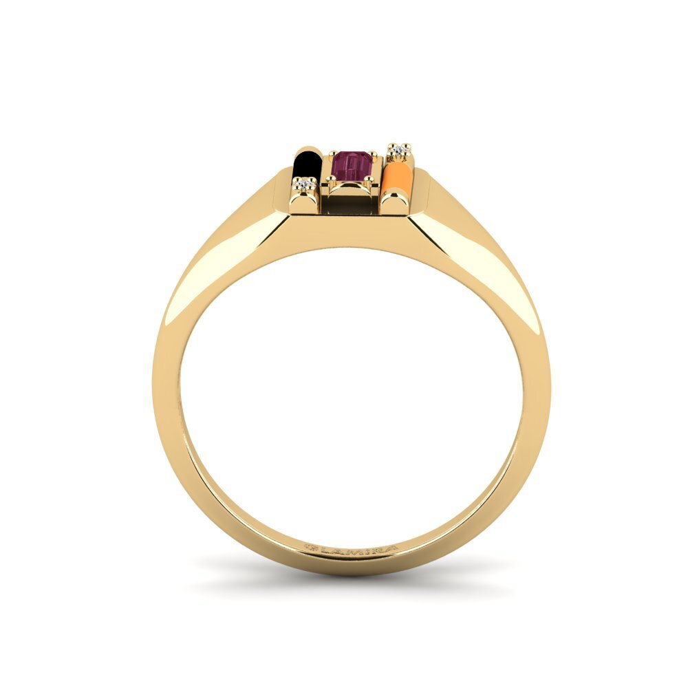 Rhodolit-Granat Ring Skyro