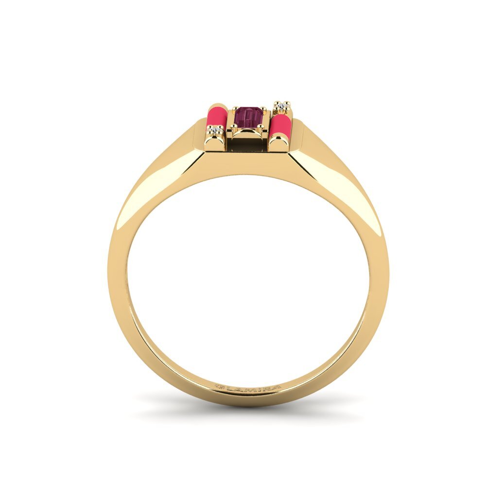 Rhodolit-Granat Ring Skyro