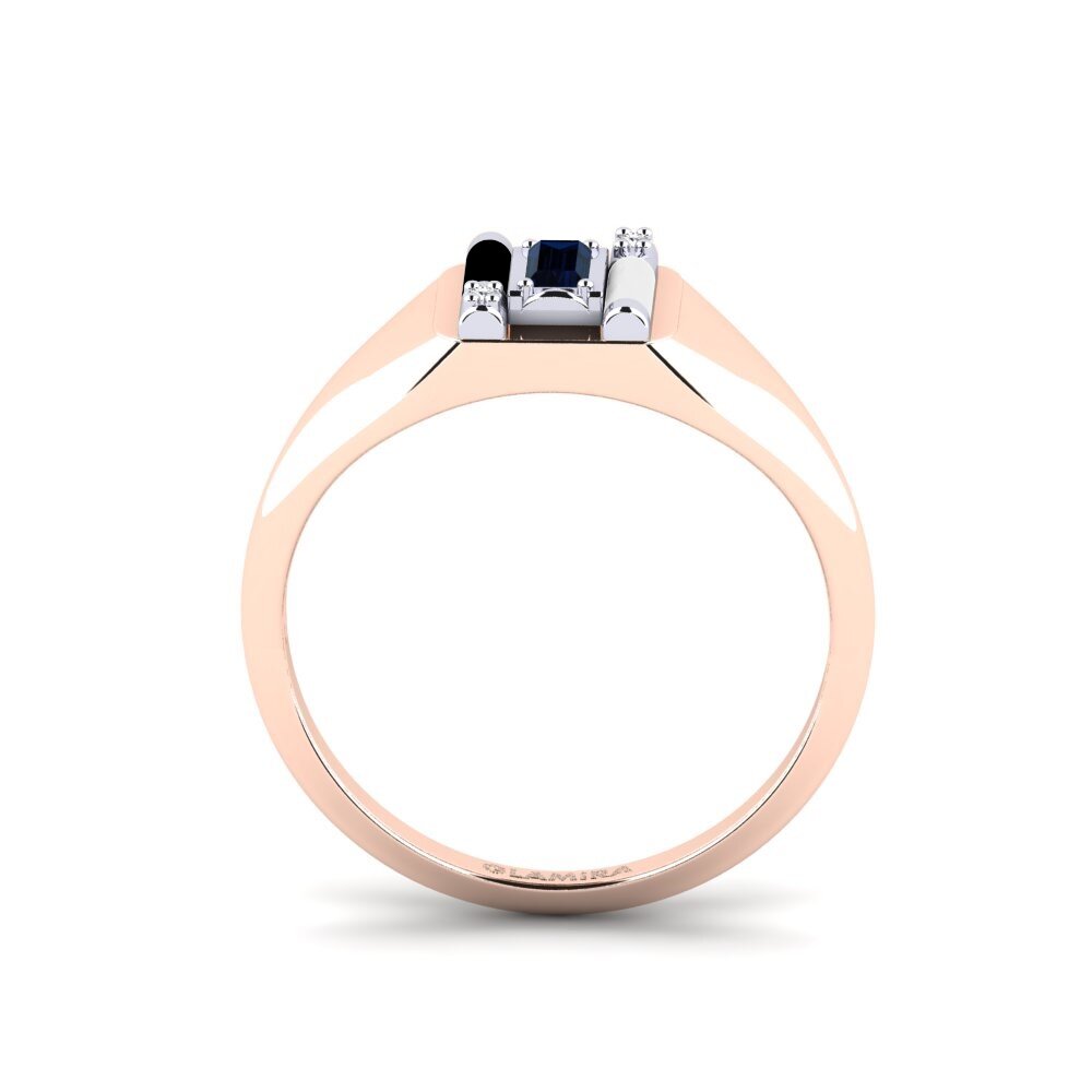 585 Rot & Weißgold Ring Skyro