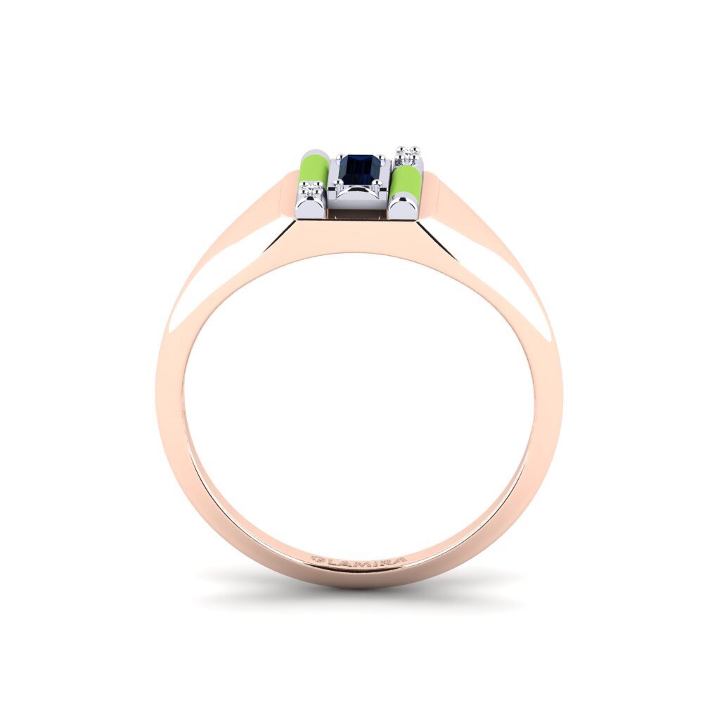585 Rot & Weißgold Ring Skyro
