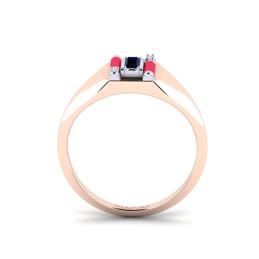 585 Rot & Weißgold Ring Skyro