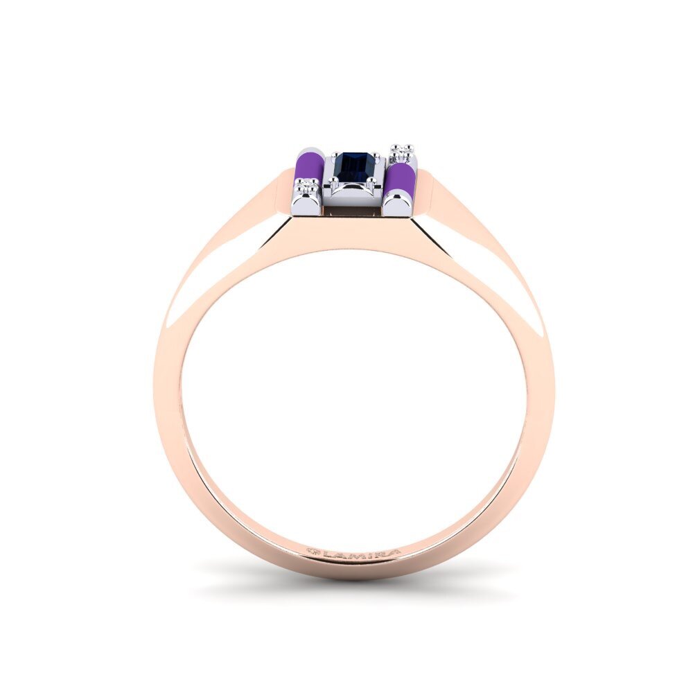 585 Rød & Hvidguld Ring Skyro