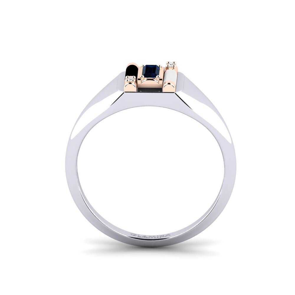 375 Weiß & Rotgold Ring Skyro