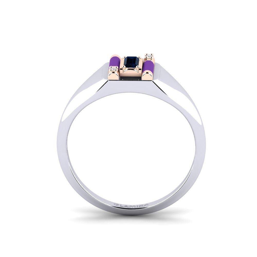 375 Weiß & Rotgold Ring Skyro