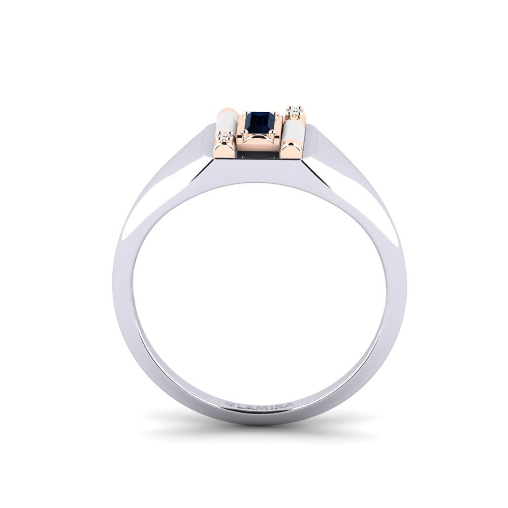 750 Weiß & Rotgold Ring Skyro