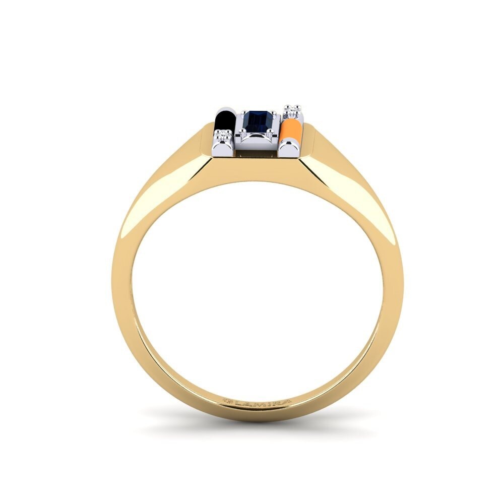585 Gelb & Weißgold Ring Skyro