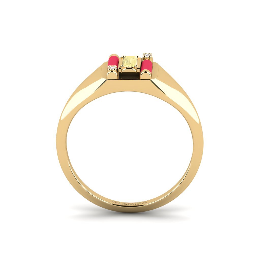 Gelber Saphir Ring Skyro