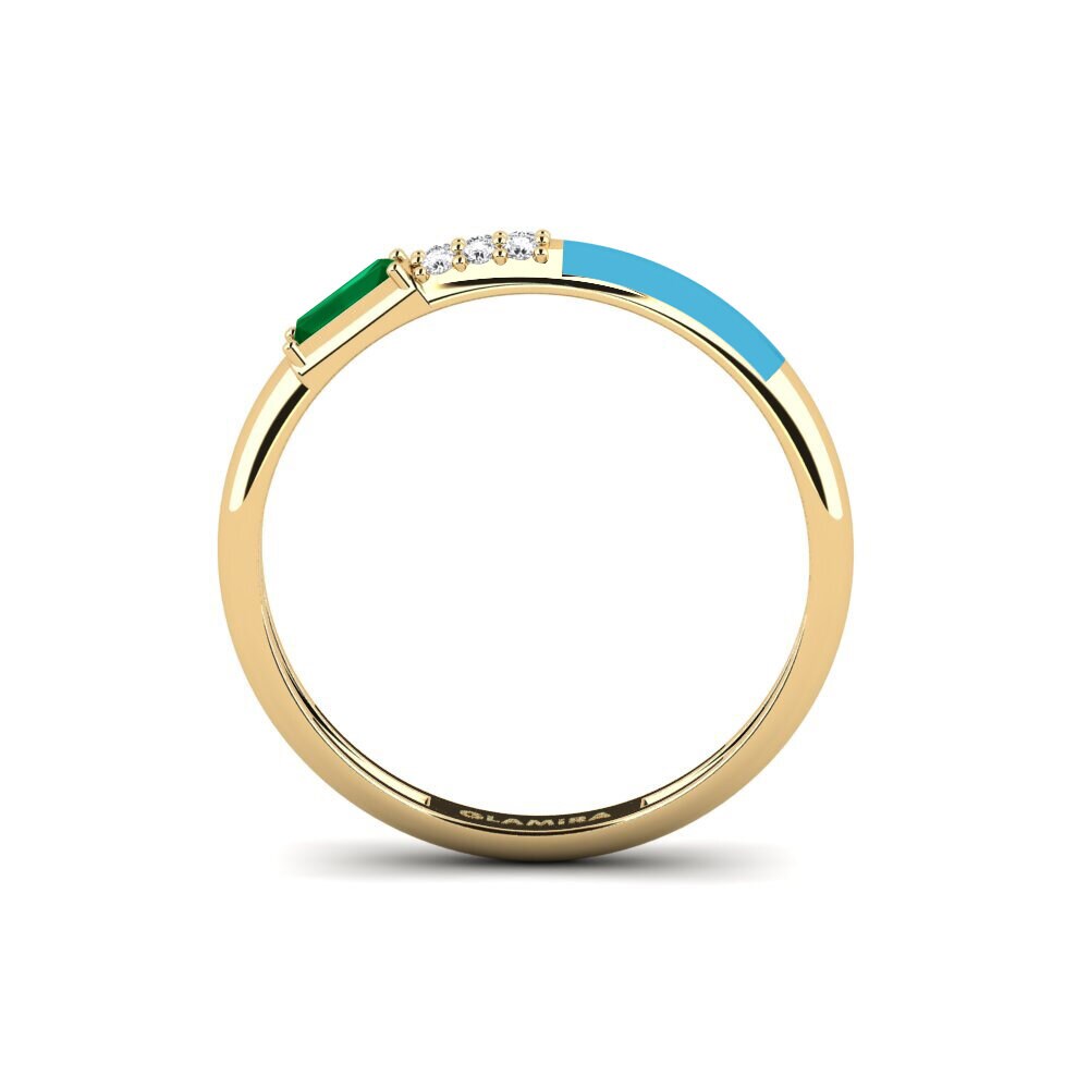 Zircone Vert Bague Sporades