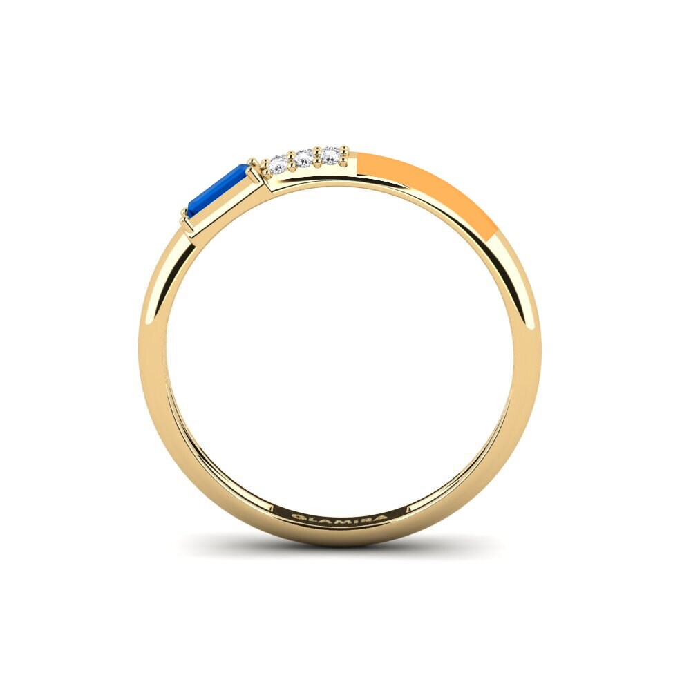 Dunkelblauer Zirkonia Ring Sporades