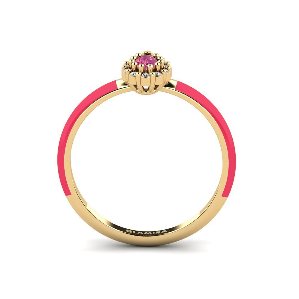 Rosa Turmalin Ring Zabava