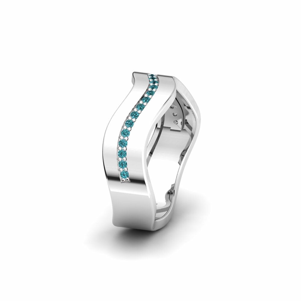 Diamant Bleu Alliance pour femme Alcontarilla
