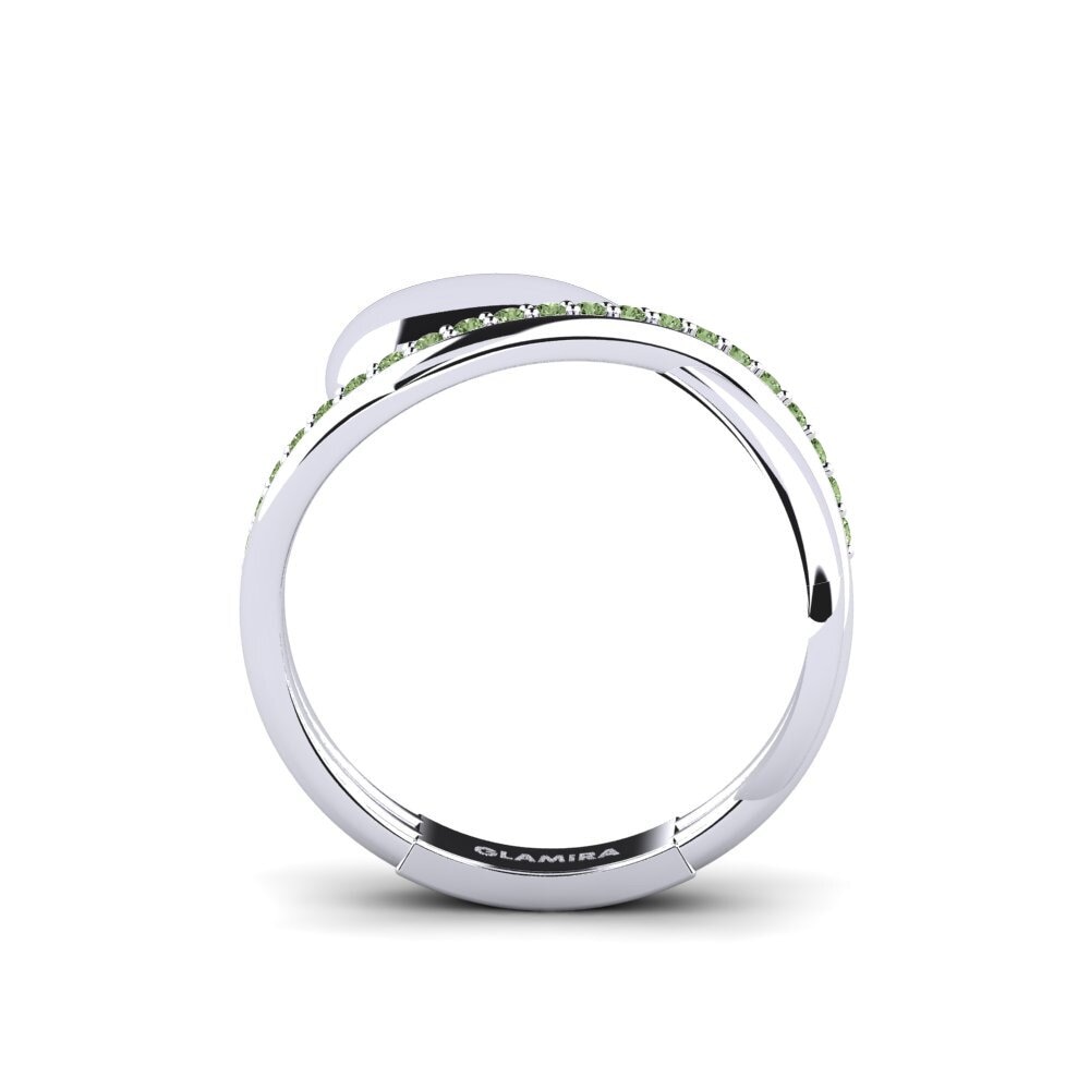 Diamante Verde Anel Alom