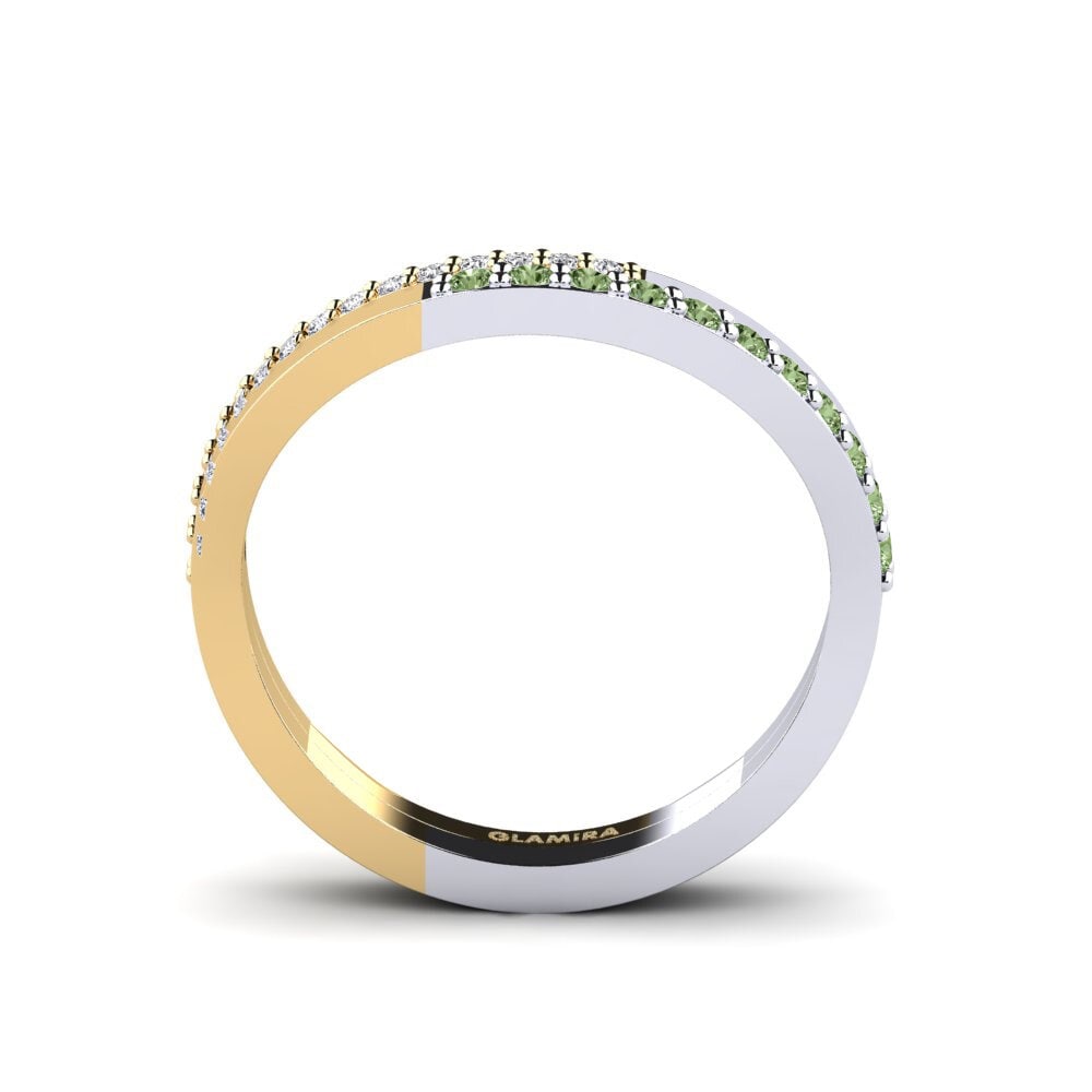 Diamante Verde Anel Anaphis